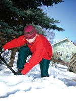 Shoveling snow